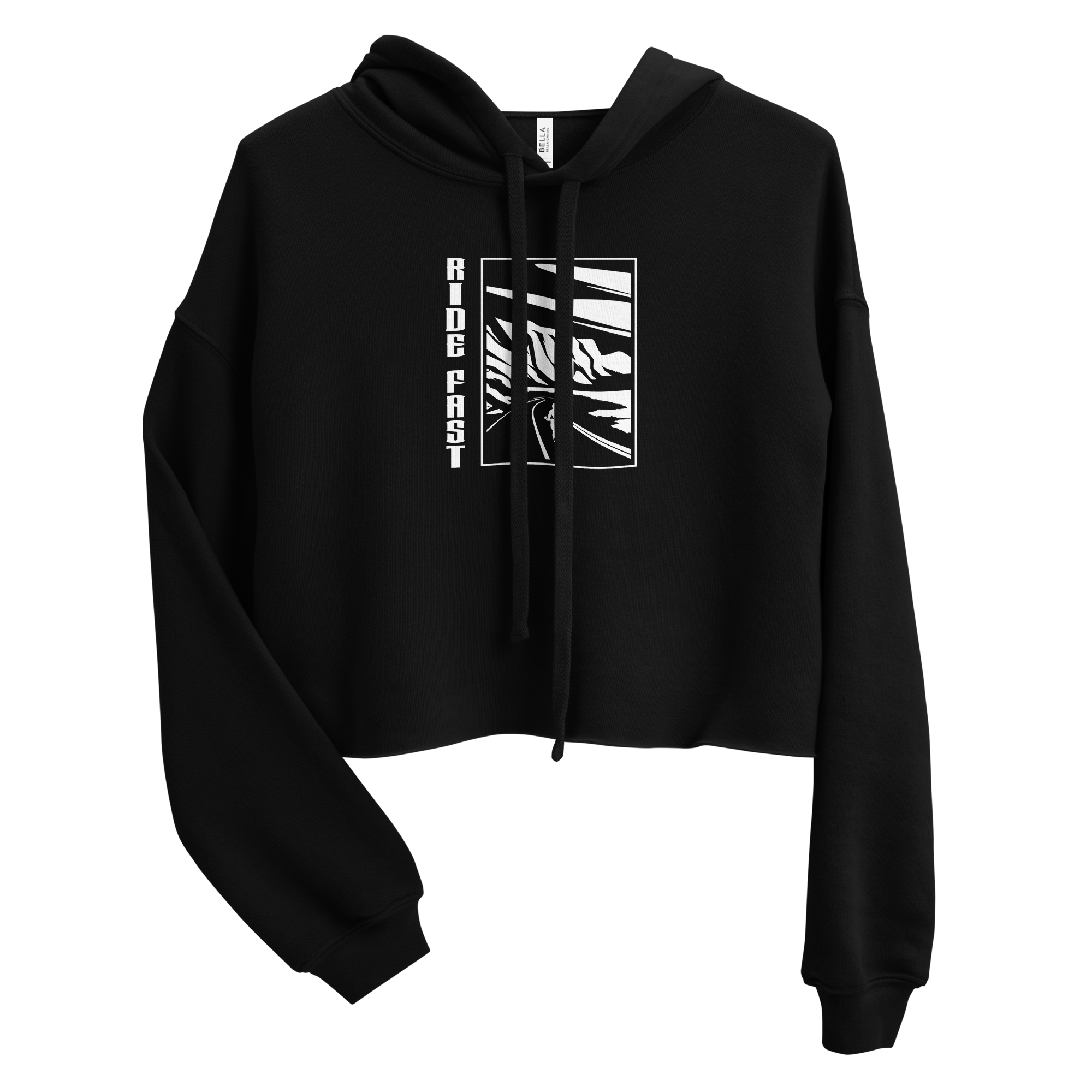 Ride Fast Crop Hoodie