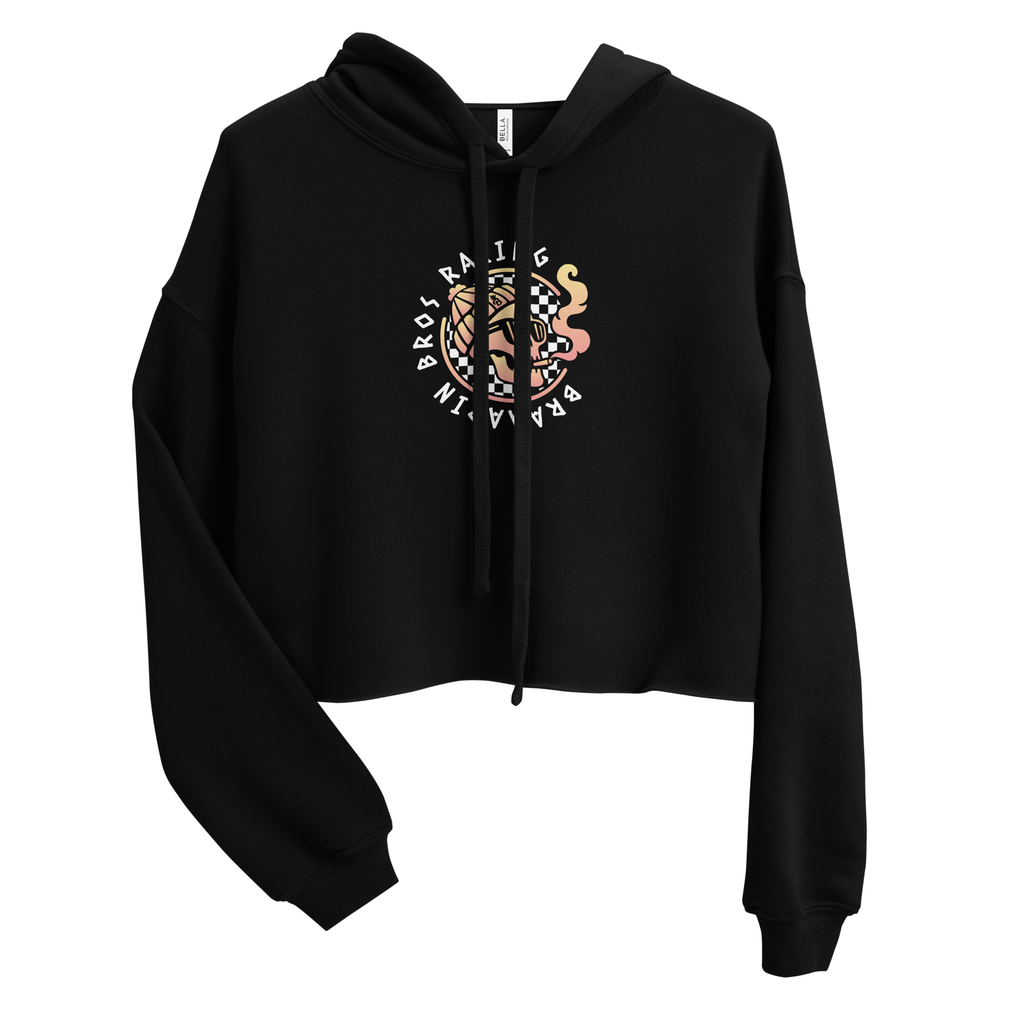 Smokin Skull Crop Hoodie