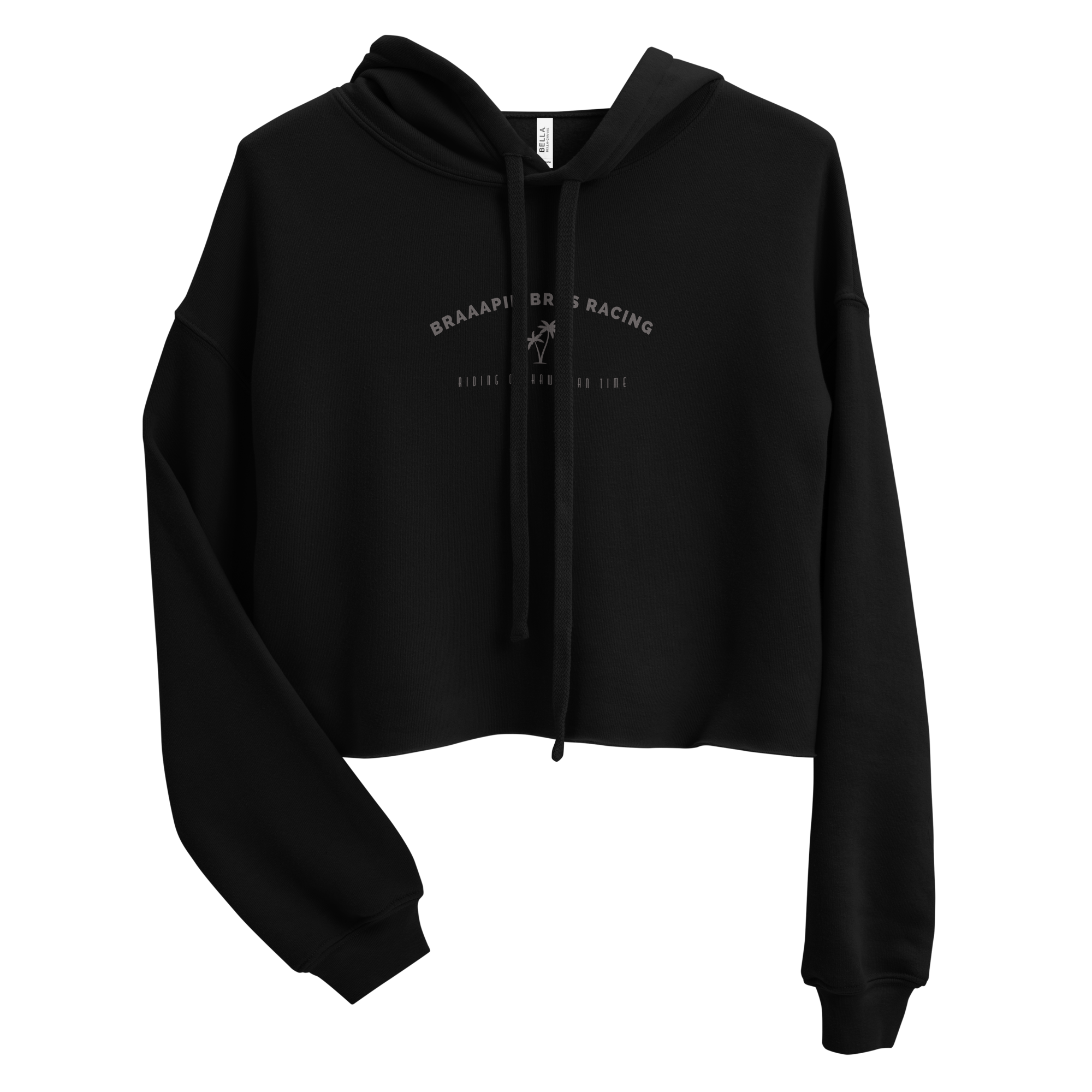 Minimal Palm Crop Hoodie